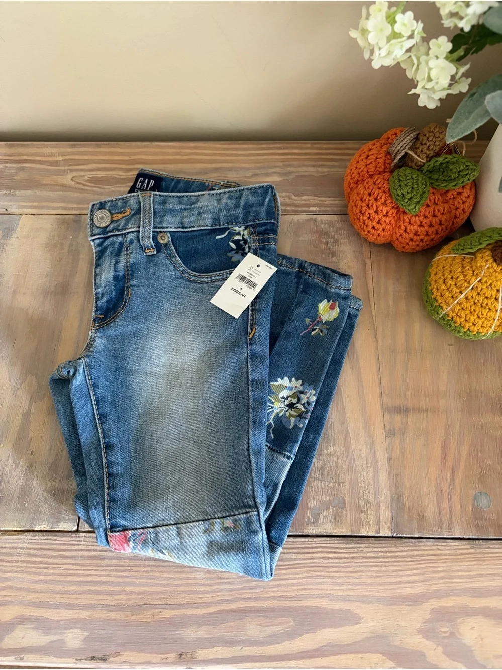 Gap Girl’s Patchwork Denim Skinny Jeans 🌼 🆕